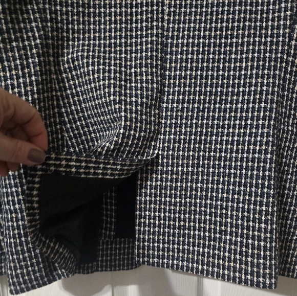 Elan Harper Hoodie Dickie Blazer, Black & White Plaid, Preppy Grunge, Sz Small. - Picture 10 of 15